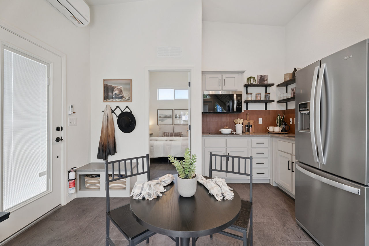 The A-Frame dining area