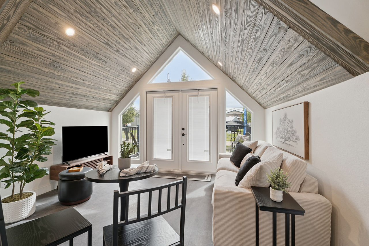 The A-Frame dining area – alternate angle