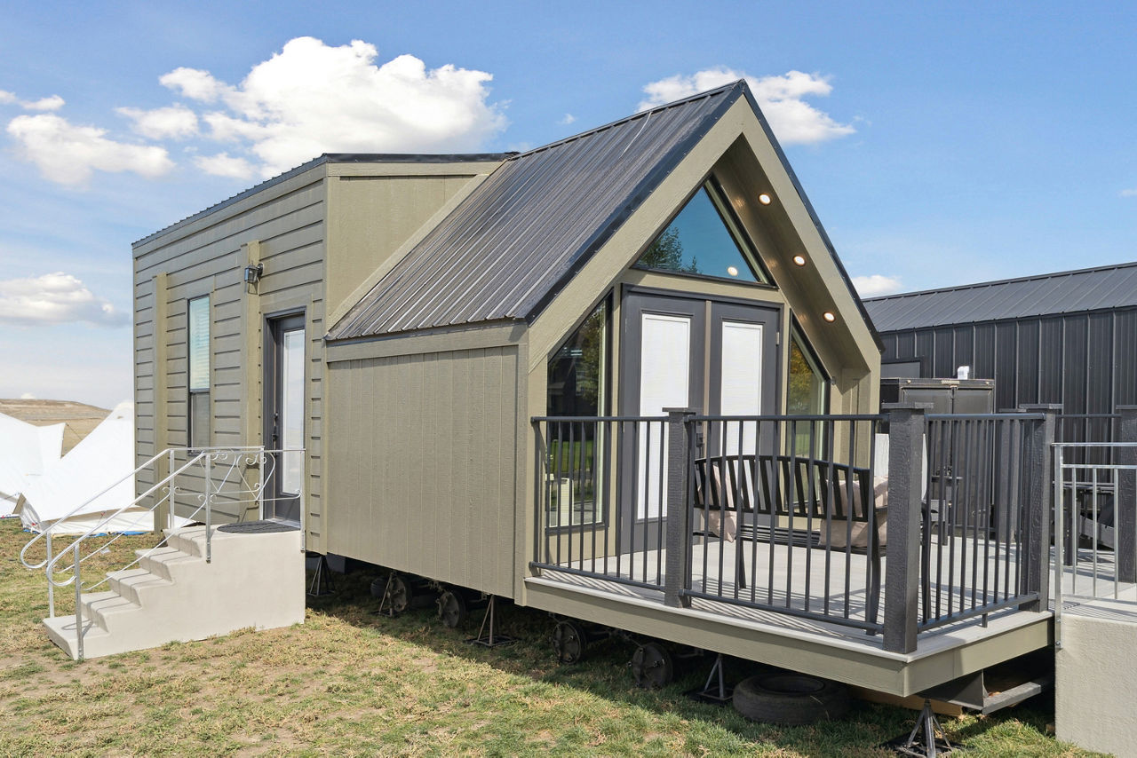 The A-Frame exterior – side angle