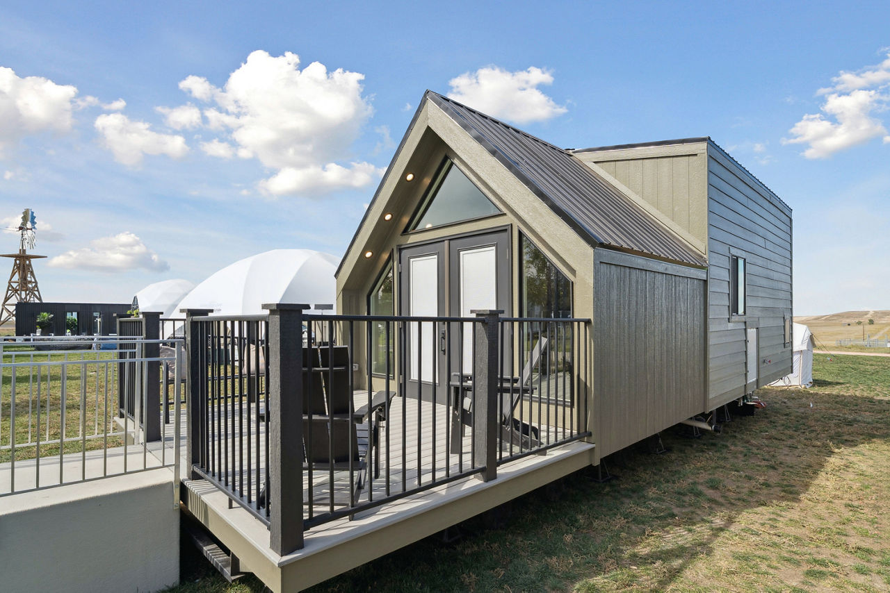The A-Frame exterior – porch view