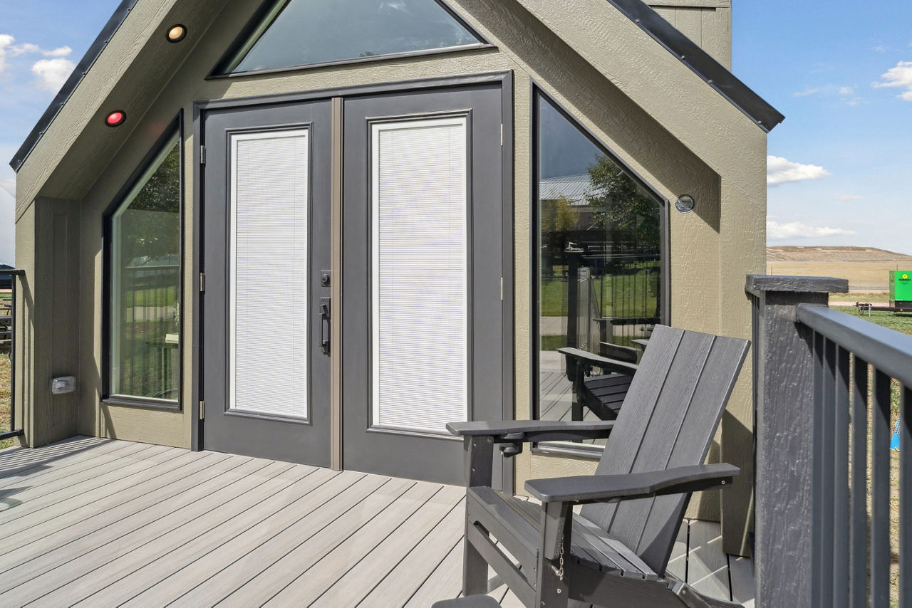 The A-Frame exterior – deck