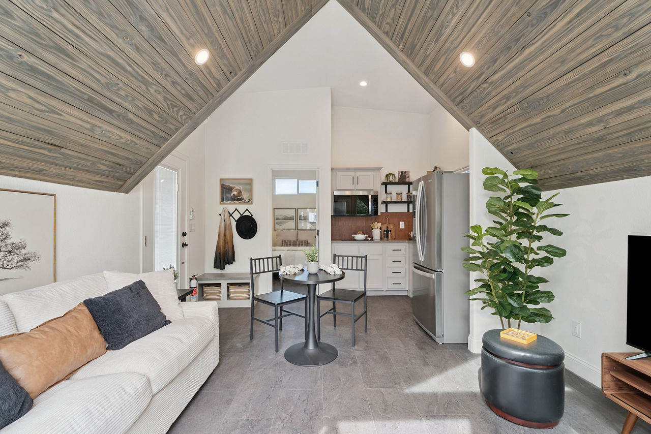 The A-Frame living room